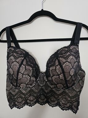 Lace Bra — Black 36DDD